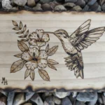 Pirografía Colibrí
