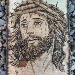 Pirografía Cristo