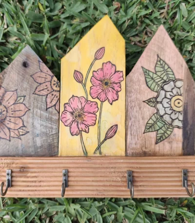 Cuelga Llaves Flores