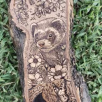 Pirografía Zorro Silvestre