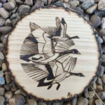 Pirografía Patos