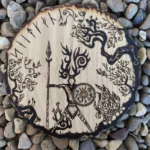 Pirografía Runa Vikinga